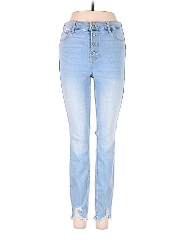 Hollister Solid Blue Jeggings Size 5 (Tall) - 73% off