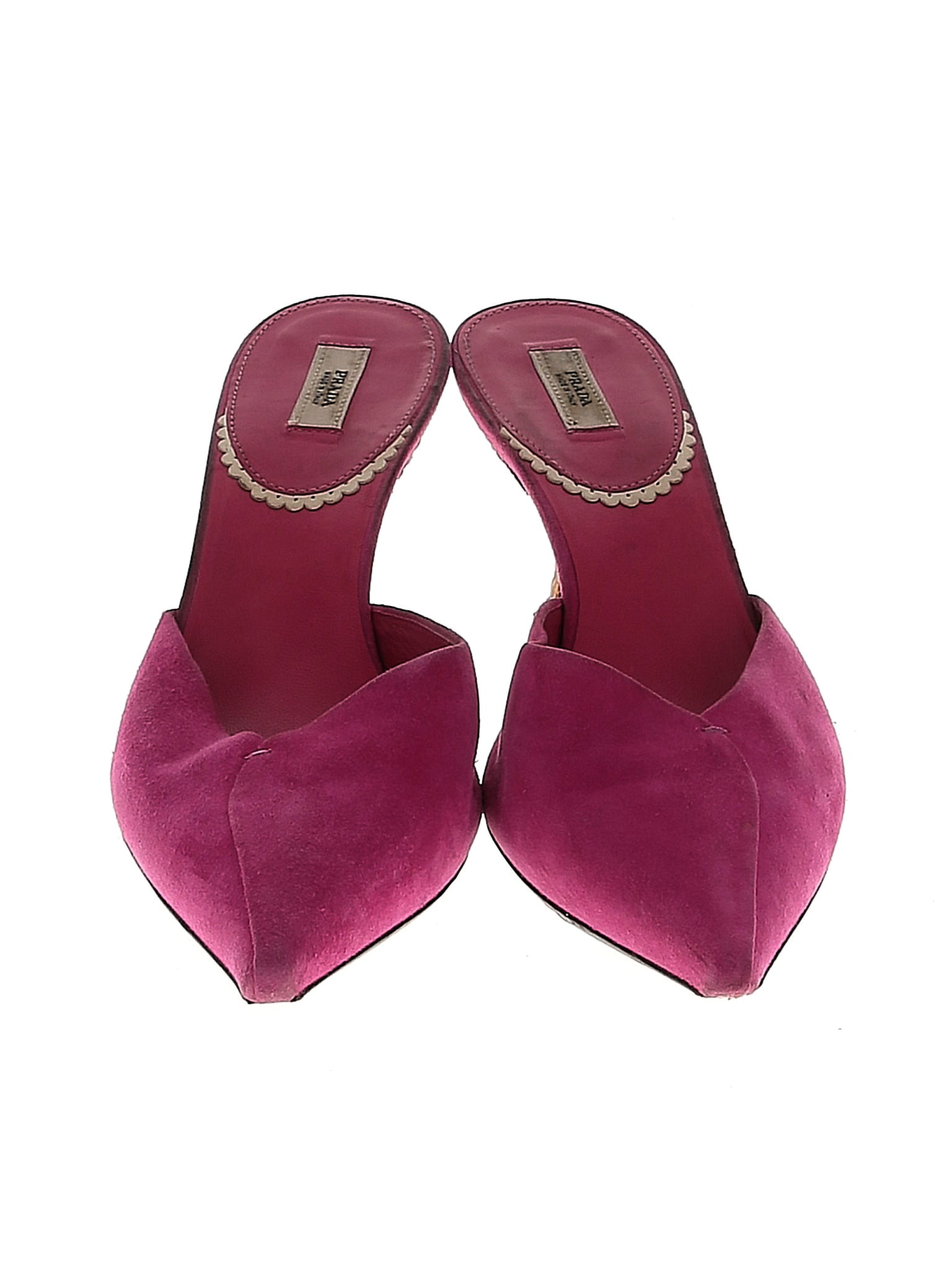 Prada clearance velvet mules