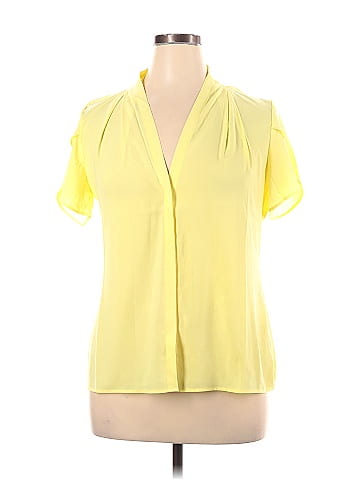 Calvin klein hotsell yellow blouse