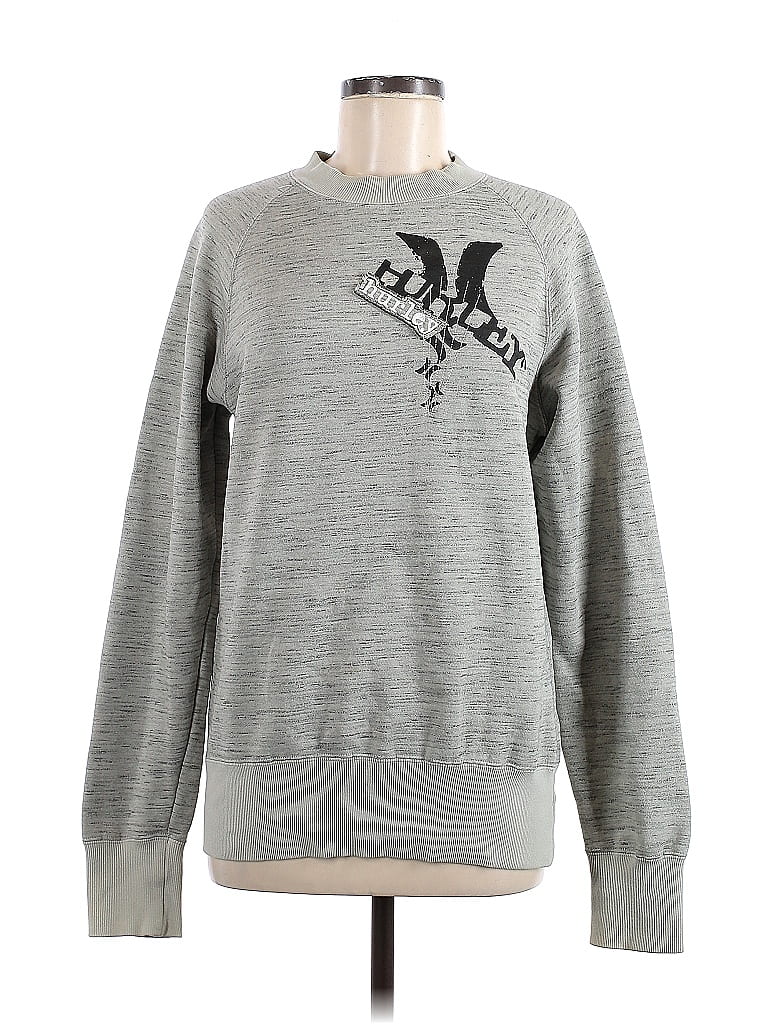 Hurley Color Block Marled Gray Silver Pullover Sweater Size M - 71% off ...