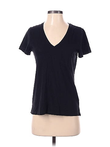 madewell cotton v neck pocket tee