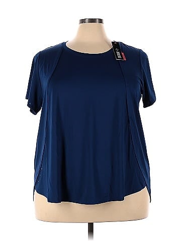 Zelos Blue Active T-Shirt Size 3X (Plus) - 61% off