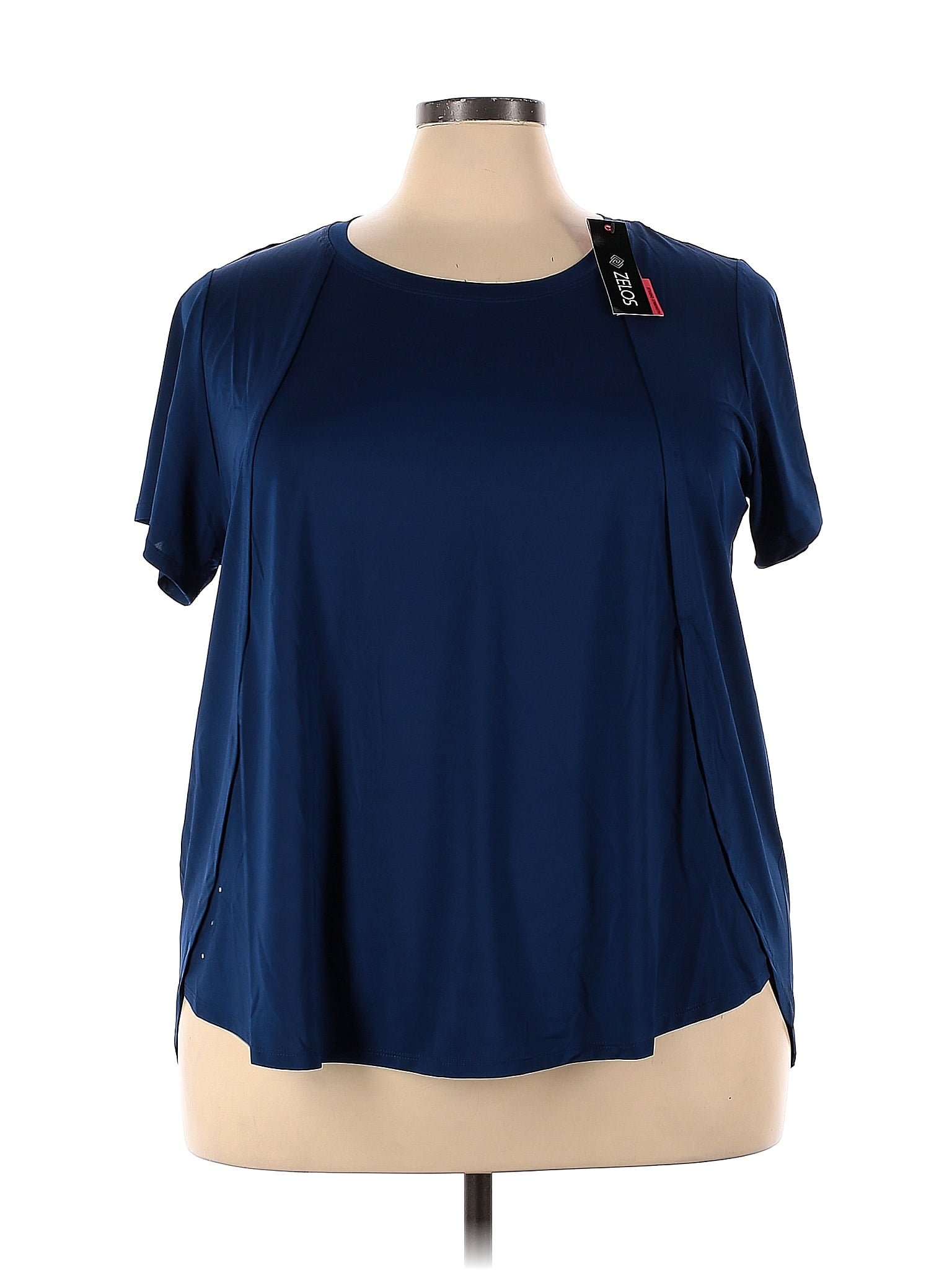 Zelos Blue Active T-Shirt Size 3X (Plus) - 61% off