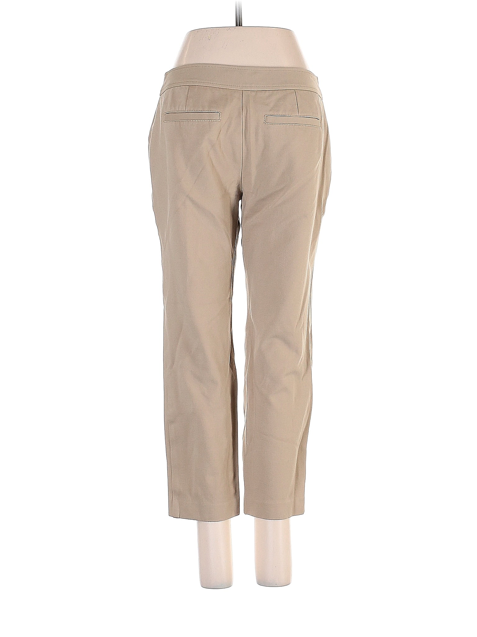 Talbots Solid Brown Tan Casual Pants Size 8 (Petite) - 75% off