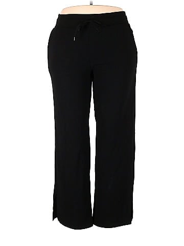 Athletic Works Solid Black Sweatpants Size 20 (Plus) - 21% off