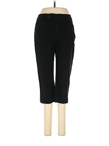 St. John's Bay Solid Black Casual Pants Size 8 - 68% off