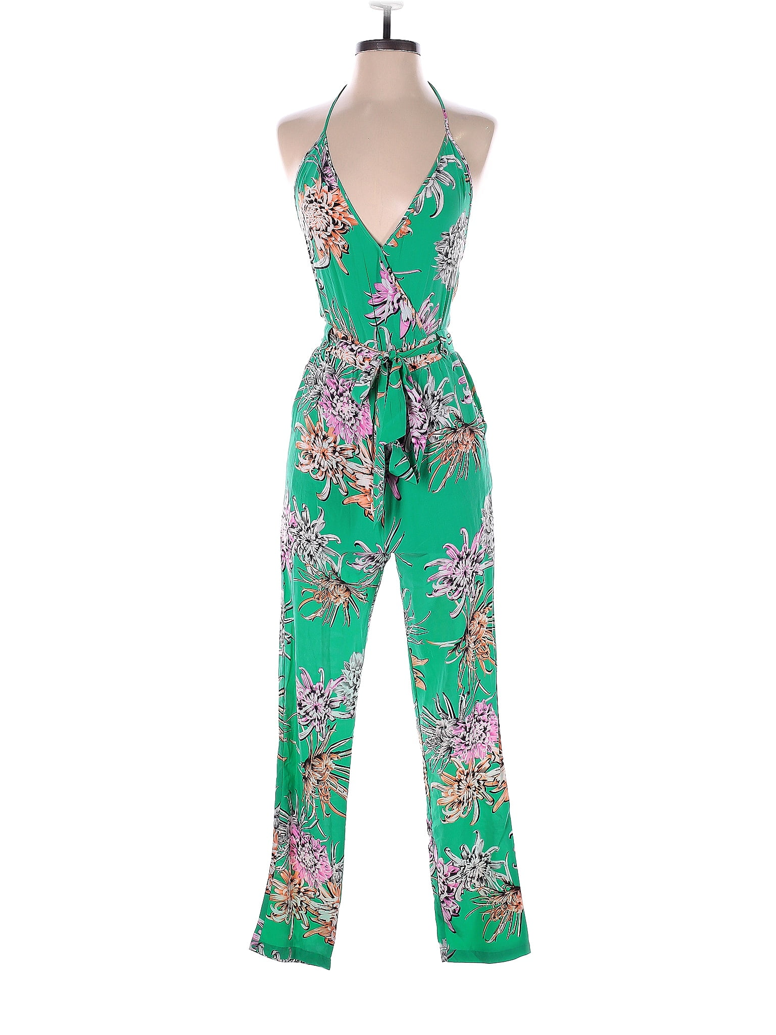 Yumi Kim Floral Tropical Green Jumpsuit Size XS 73 off thredUP