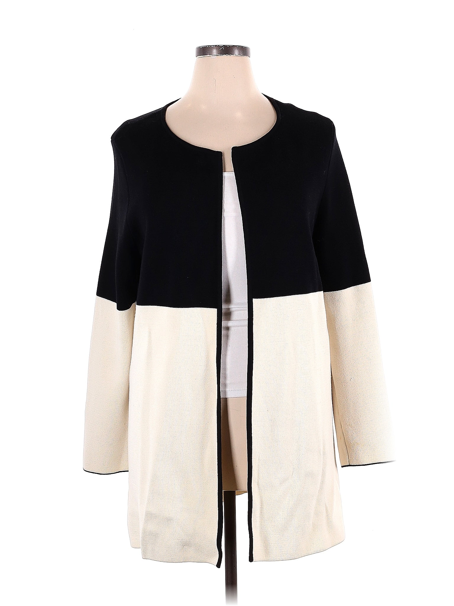 Talbots Color Style Sheet Talbots Color Block Solid Multi Color Black Jacket Size XL - 74% off ...