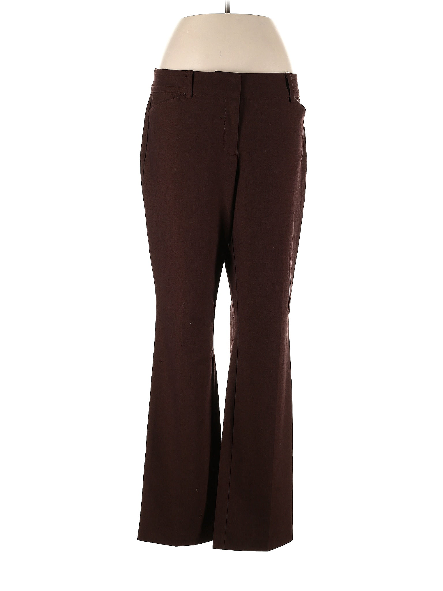 7th Avenue Design Studio New York & Company Solid Brown Dress Pants ...