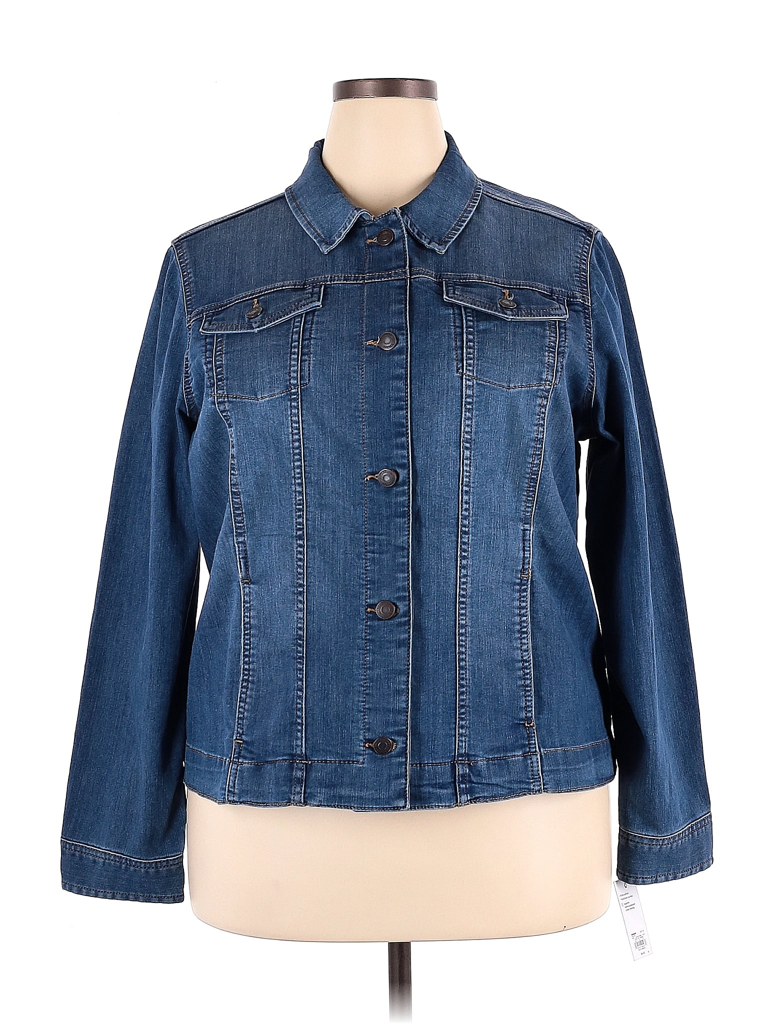 Croft & Barrow Blue Denim Jacket Size XXL - 45% off | thredUP