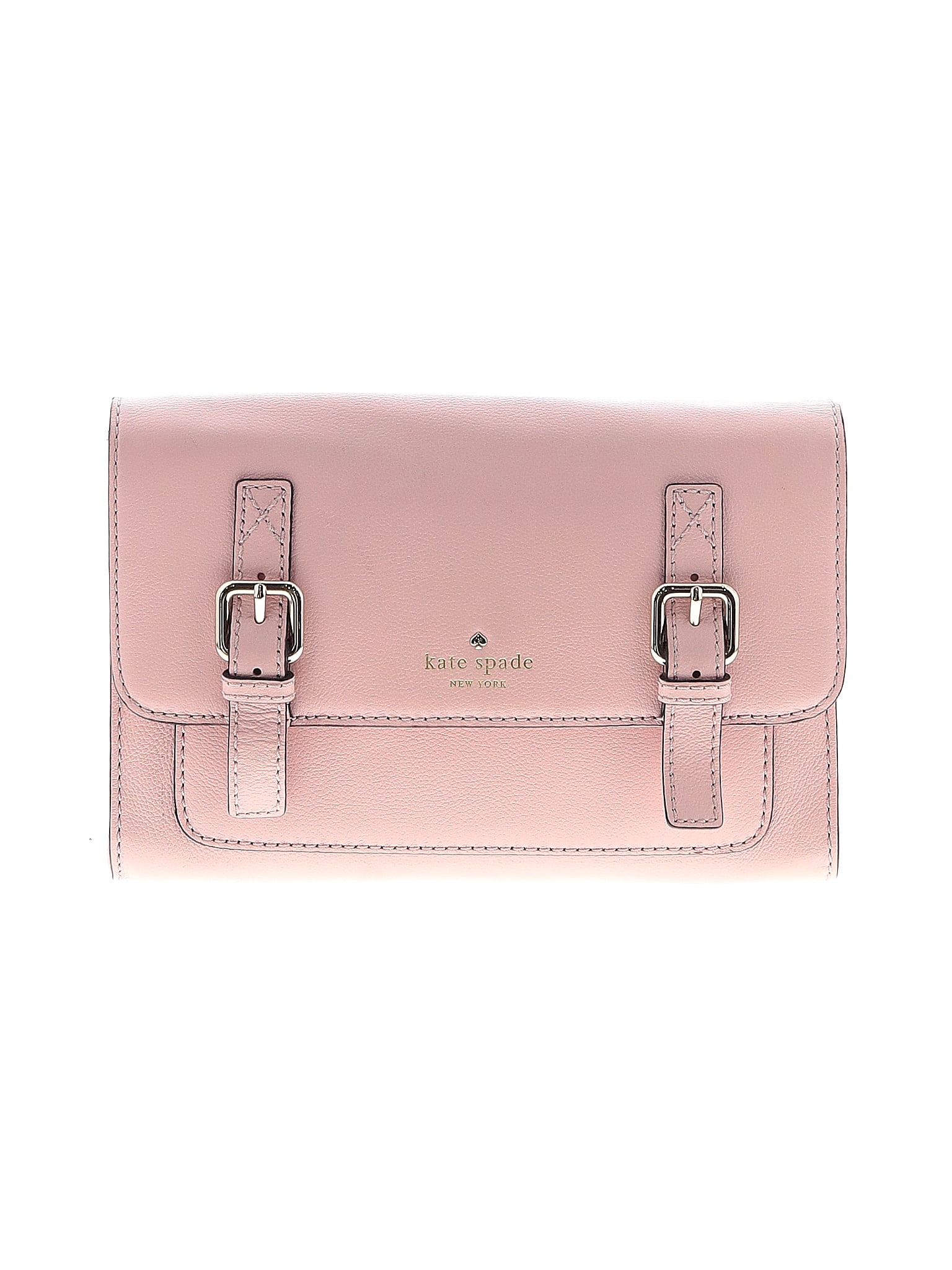 Kate Spade New York 100 Leather Solid Pink Leather Crossbody Bag One Size 60 Off Thredup 2797