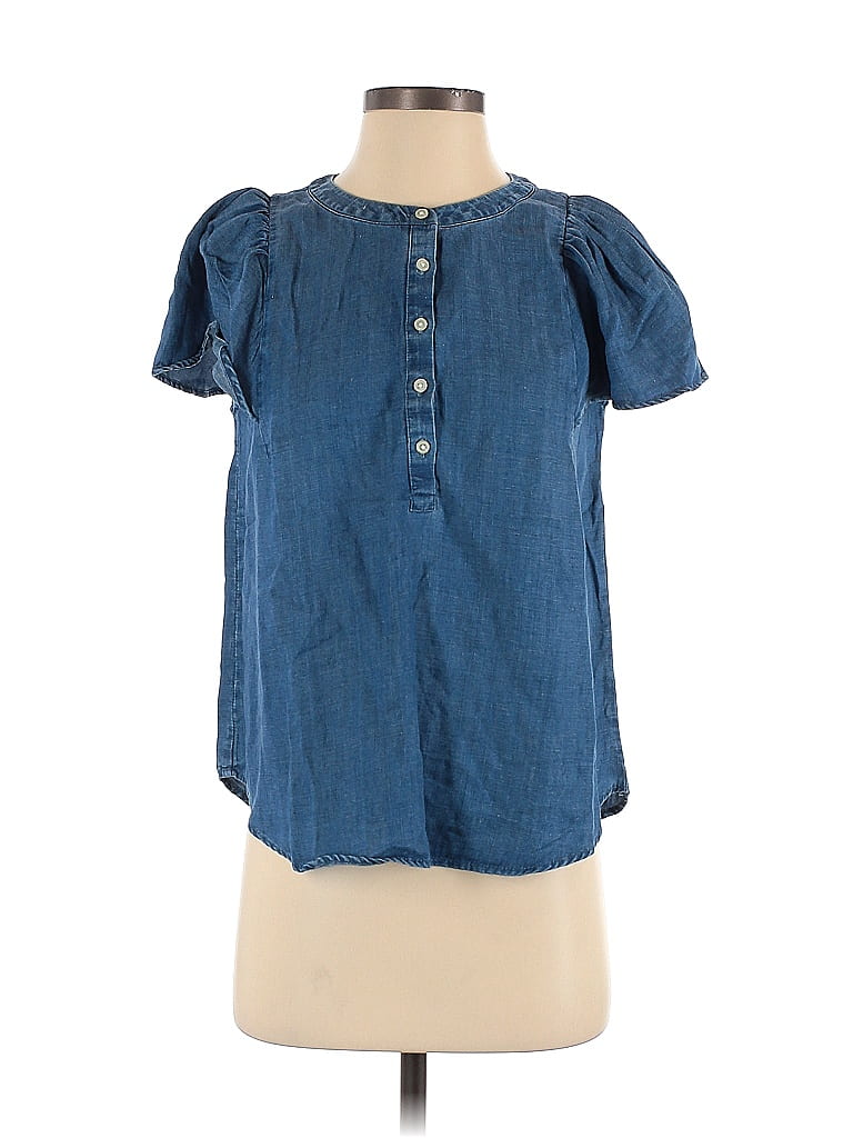 Loft short sales sleeve blouse