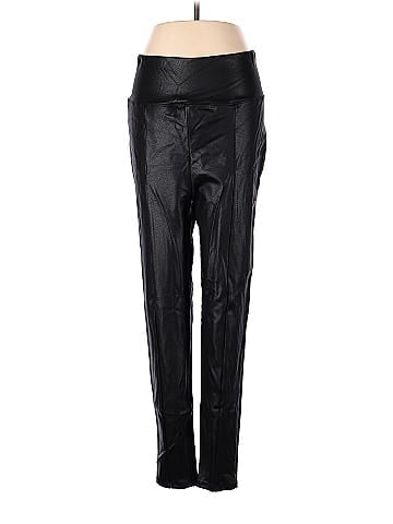 Popilush Black Faux Leather Pants Size XXL - 70% off
