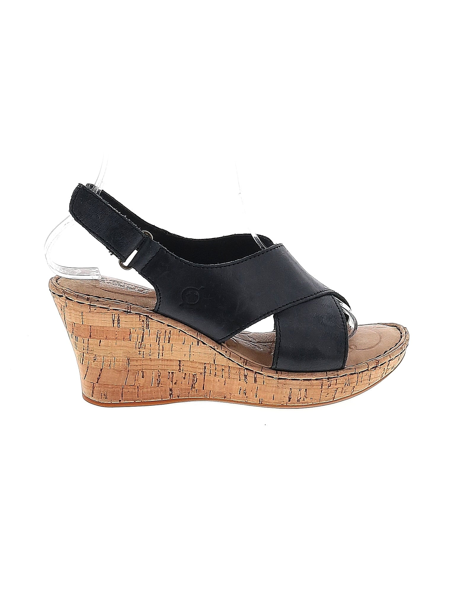 Born Handcrafted Footwear Solid Black Wedges Size 6 - 63% off | thredUP