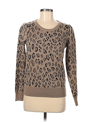 Lucky brand cheetah sale print pullover