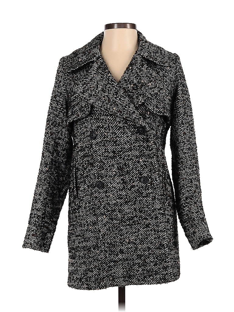 Abercrombie & Fitch Marled Multi Color Gray Coat Size XXS 68 off
