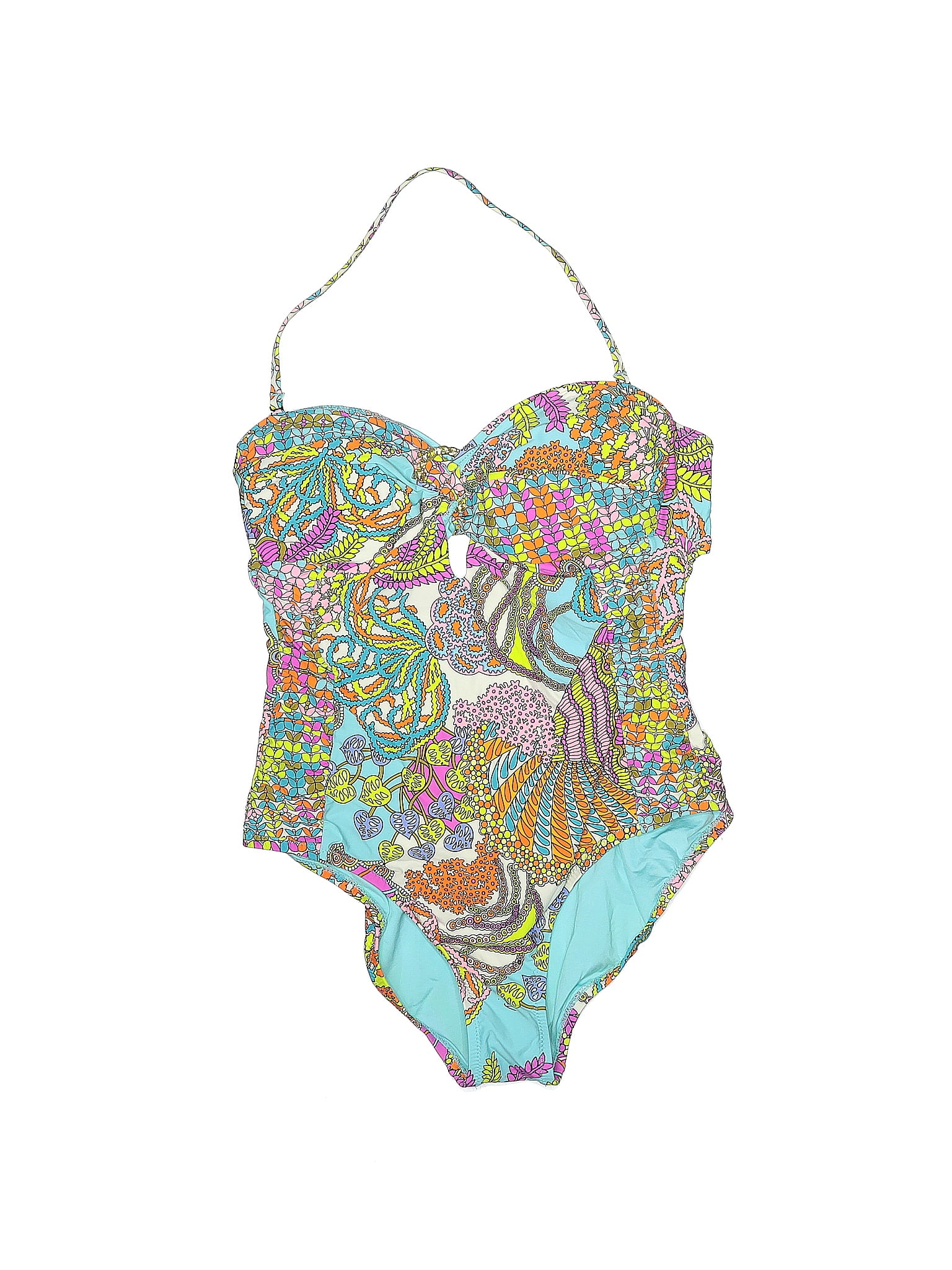 Trina Turk Multi Color Blue One Piece Swimsuit Size 10 - 68% off | thredUP