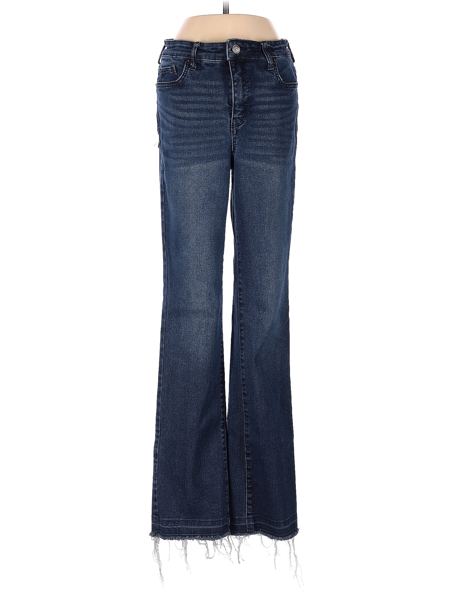 Crown & Ivy Solid Blue Jeans Size 4 52 off thredUP