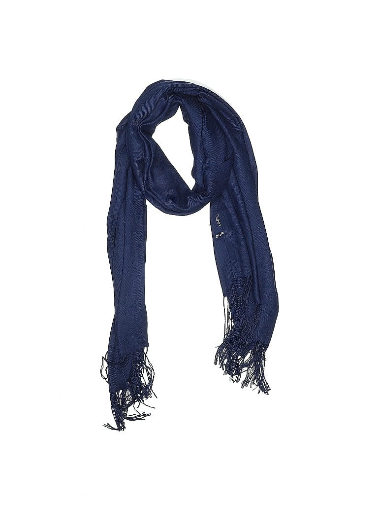 Pre-owned Assorted Brands Scarf In Blue