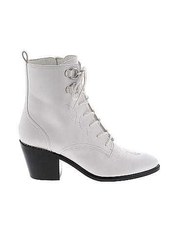 Dvf hot sale white boots