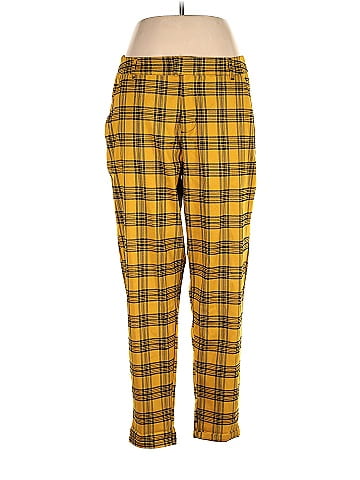 Hot Topic Plaid Yellow Casual Pants Size 1X (1) (Plus) - 34% off