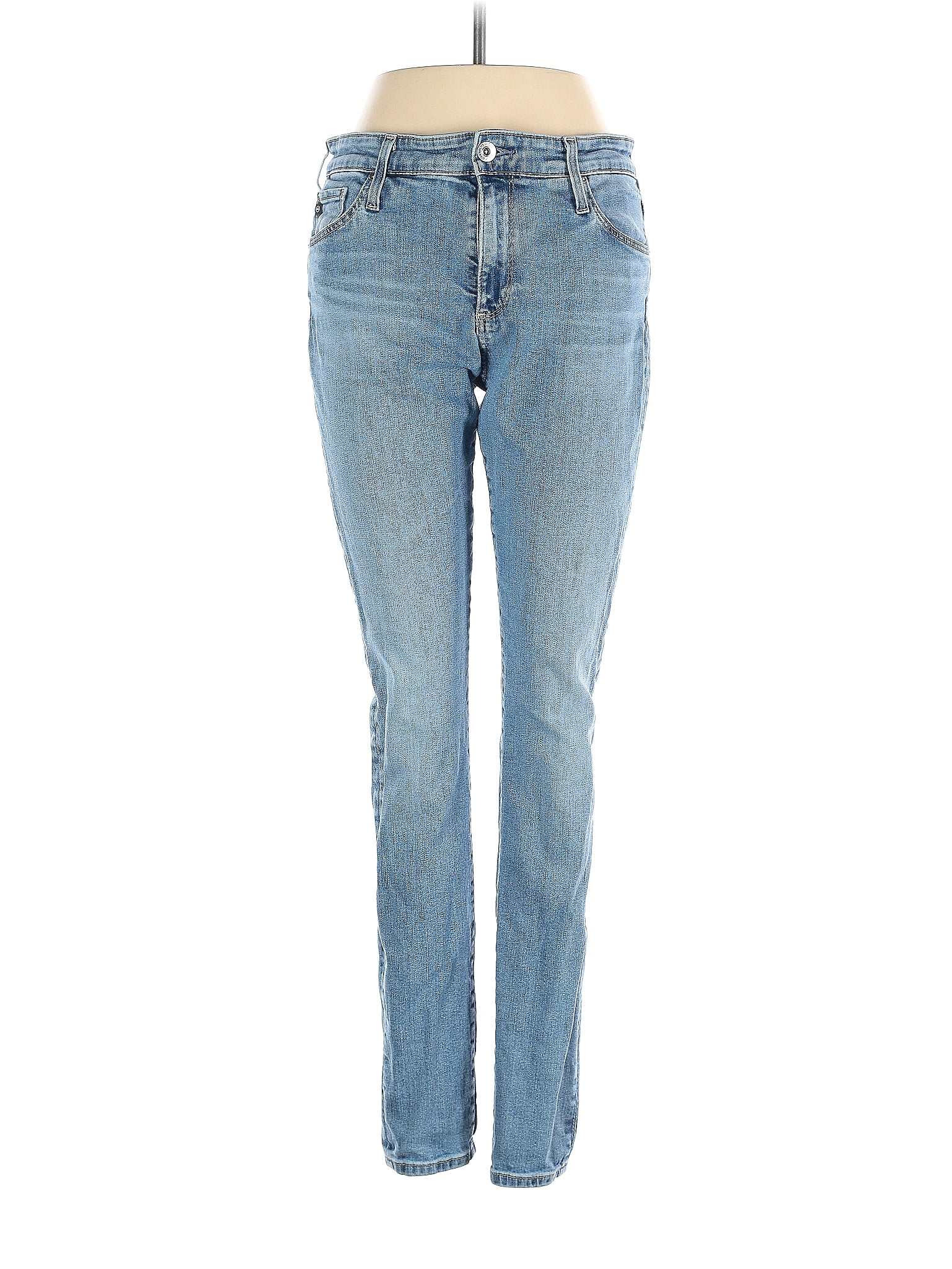 Adriano Goldschmied 100% Cotton Solid Blue Jeans 28 Waist - 80% off ...