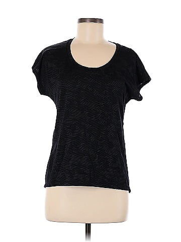 Lululemon Athletica Chevron-herringbone Chevron Black Short Sleeve T-Shirt  Size 8 - 45% off