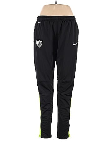 Nike 100% Polyester Solid Black Track Pants Size XL - 52% off
