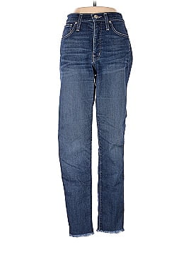 Madewell Slim Straight Jeans: Raw-Hem Edition (view 1)