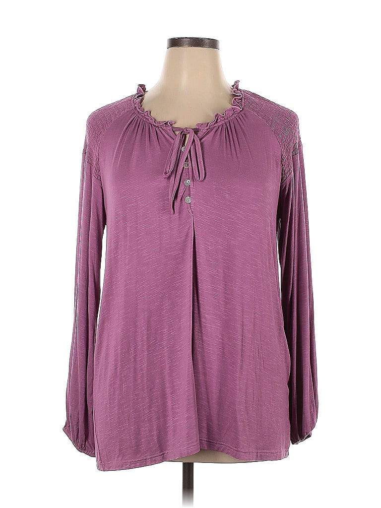 Suzanne Betro Women's Plus 3X Floral Print Lace Accent V-Neck Rayon