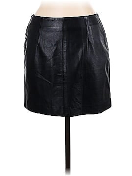 LAVORAZIONE ARTIGIANALE Faux Leather Skirt (view 1)