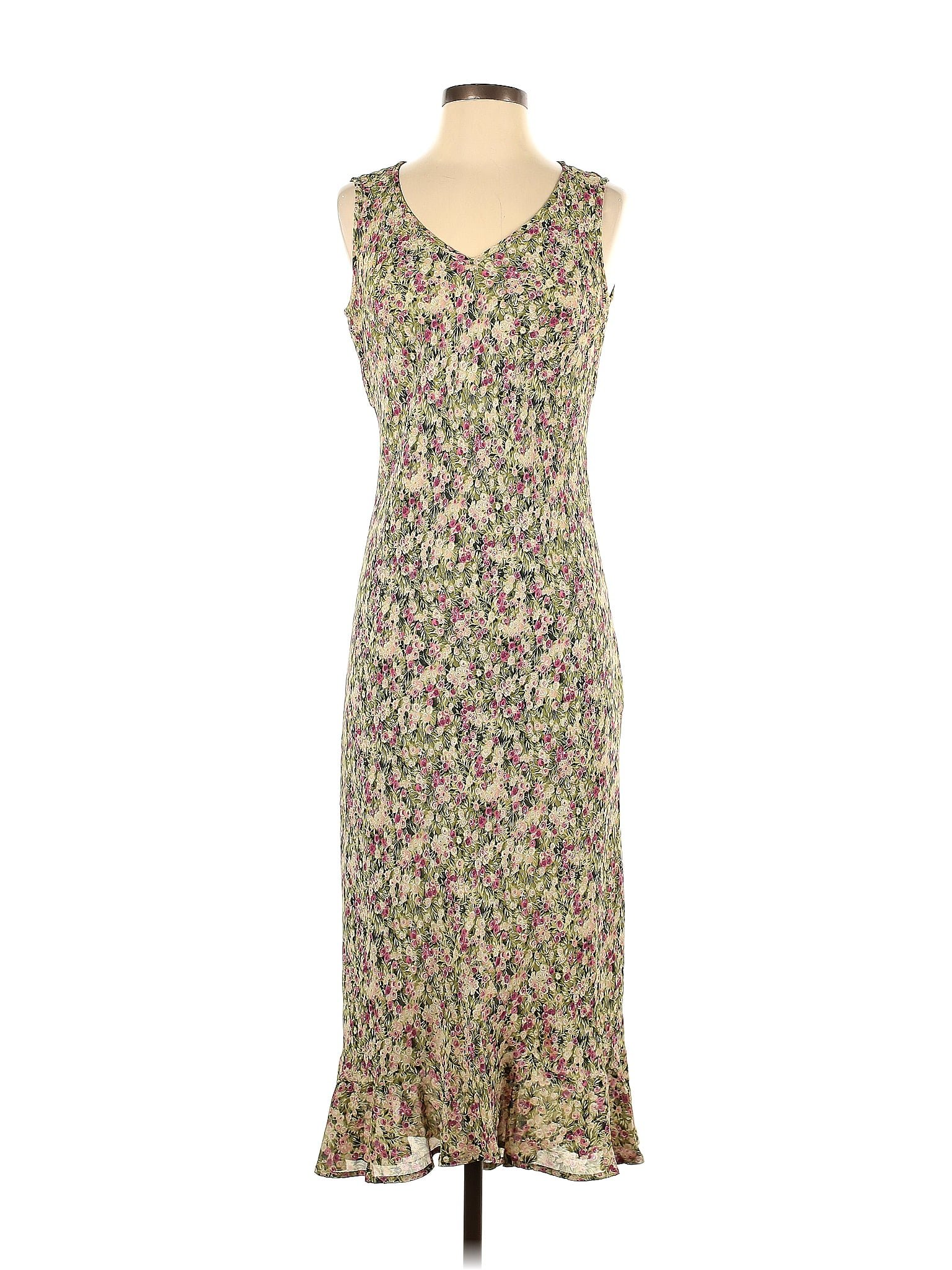 Karen Kane Floral Multi Color Tan Casual Dress Size S 77 Off Thredup