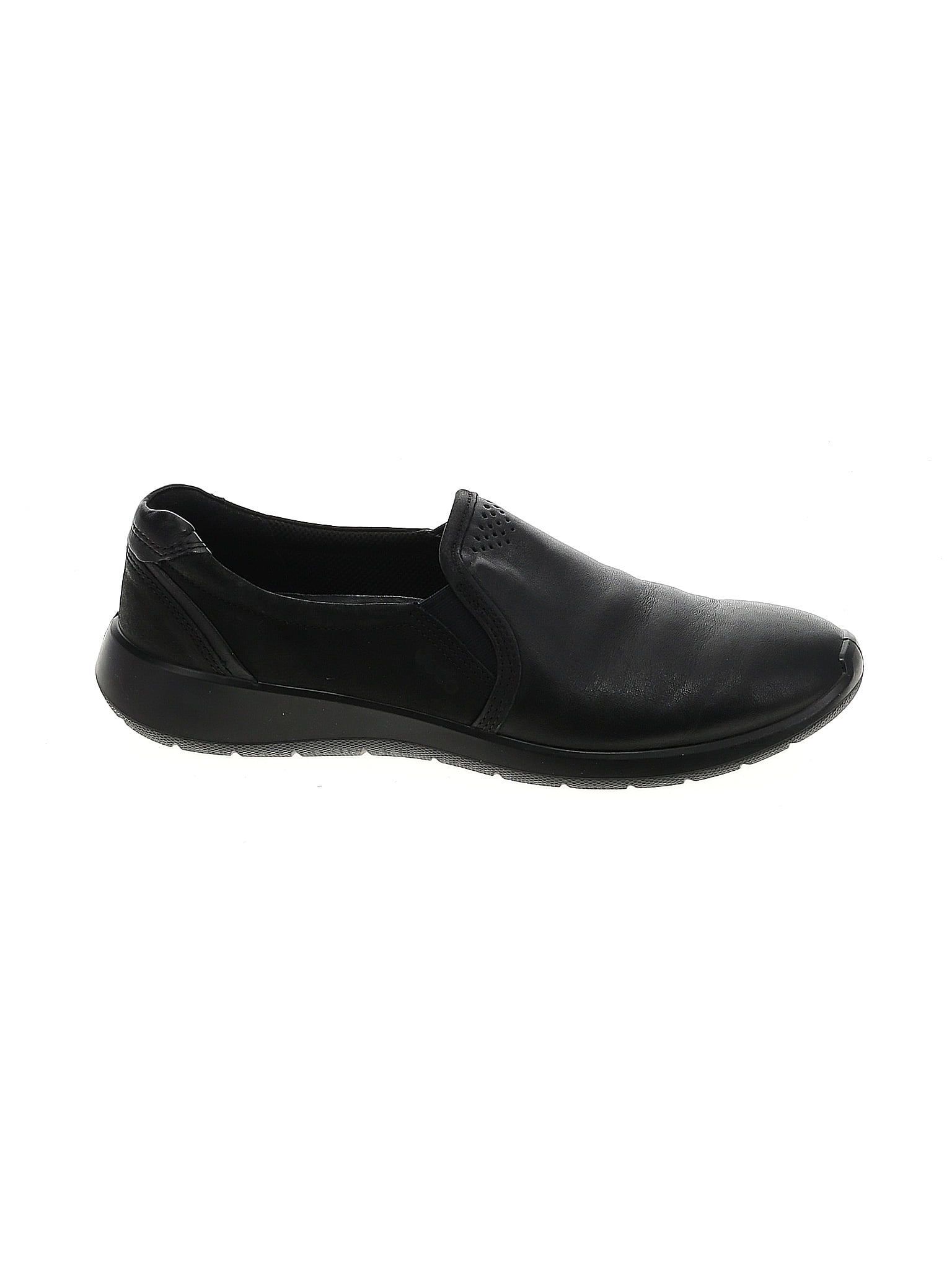 Ecco Solid Black Flats Size 40 Eu 66 Off Thredup