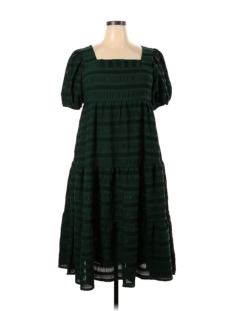 Piper & Scoot 100% Polyester Green Casual Dress Size 2X (Plus) - 64% ...