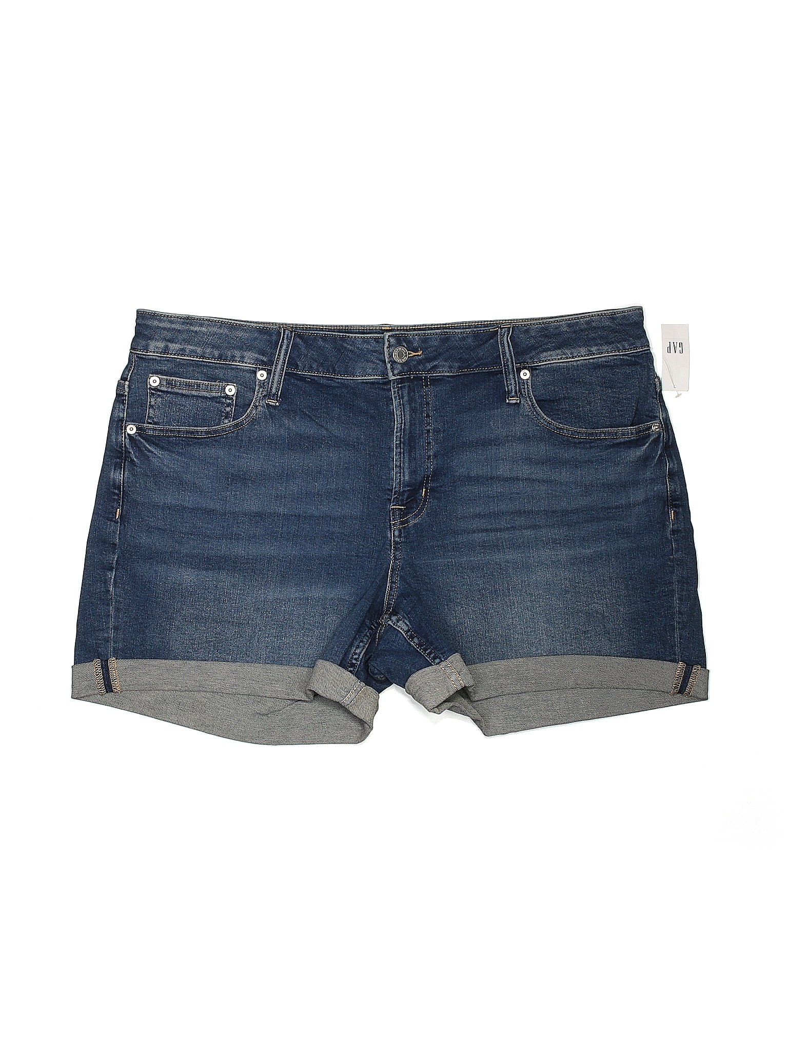 Gap Solid Blue Denim Shorts Size 5 73 Off Thredup