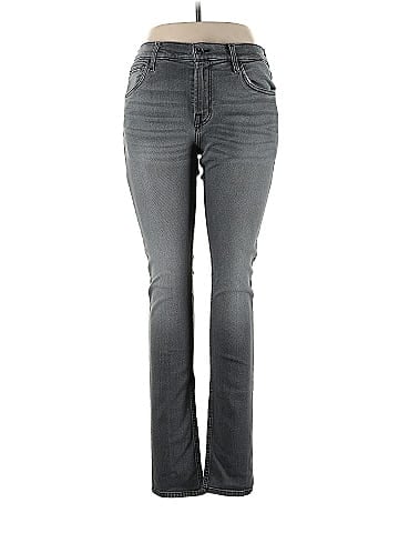 7 For All Mankind Solid Gray Jeans 31 Waist - 80% off