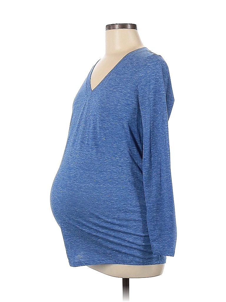 Old Navy - Maternity Blue Long Sleeve T-Shirt Size M (Maternity) - 44% ...