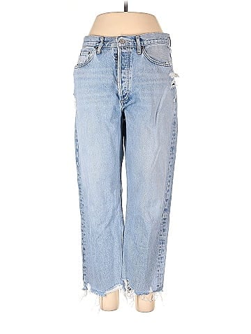 AGOLDE Solid Blue Jeans 30 Waist 59 off thredUP