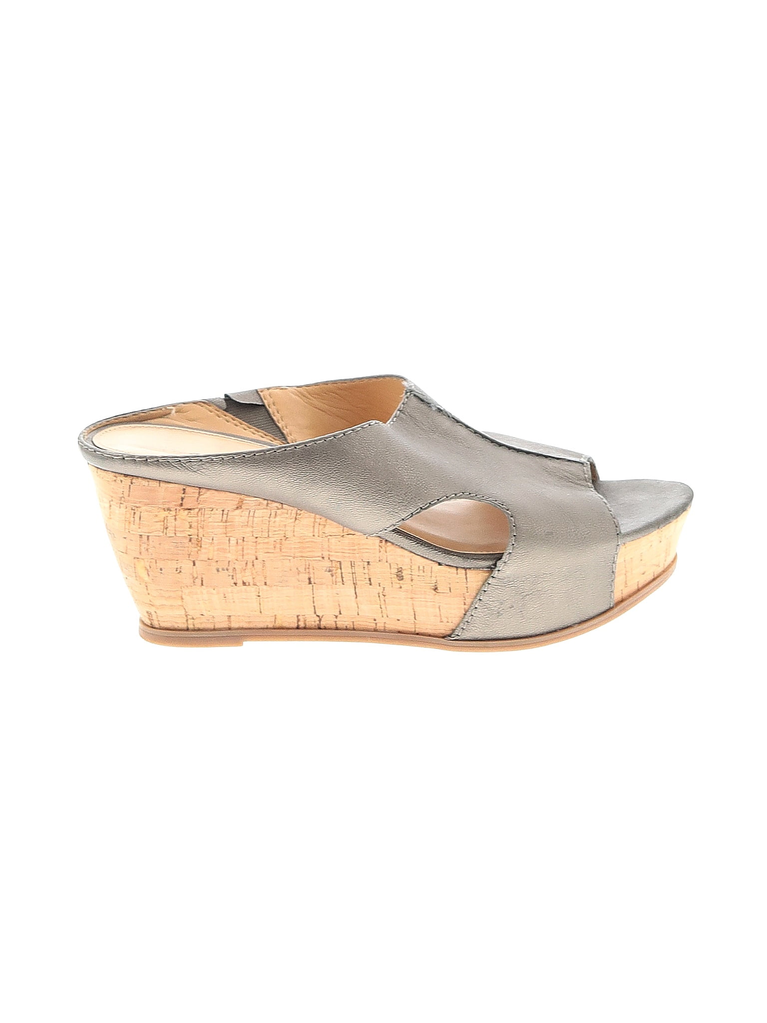 Sandales Compensées Franco Sarto à Bride T, Semelle Liège Ventilée - Taille US 7/7.5, état Occasion