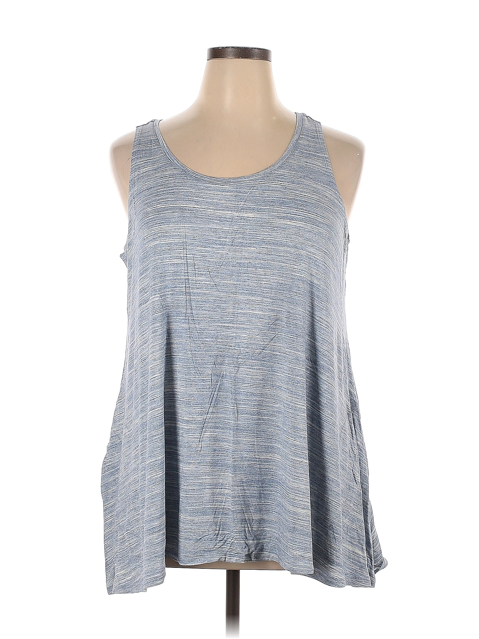 LOGO by Lori Goldstein Solid Tan Tank Top Size 1X (Plus) - 41% off