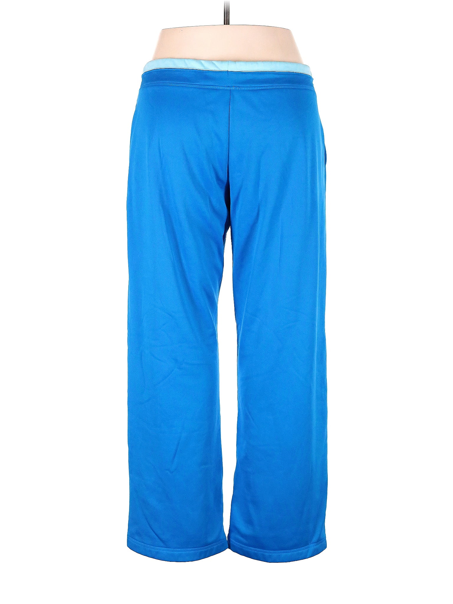 Danskin Now 100% Polyester Solid Blue Track Pants Size XL - 47% off