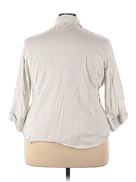Anne Klein Long Sleeve Button-Down Shirt (view 2)