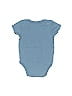 Hb 100% Cotton Solid Blue Short Sleeve Onesie Size 3-6 mo - photo 2