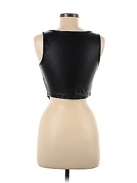 Shein Faux Leather Top (view 2)