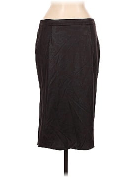 Waverly Grey Faux Leather Skirt (view 2)