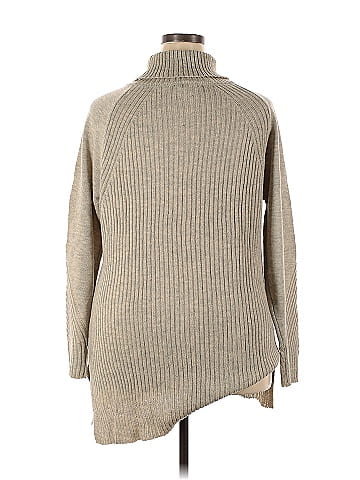 New York & Company 100% Acrylic Color Block Solid Tan Pullover Sweater Size  XXL - 64% off