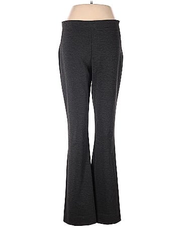 Simply Vera Vera Wang Solid Black Gray Casual Pants Size M - 57% off