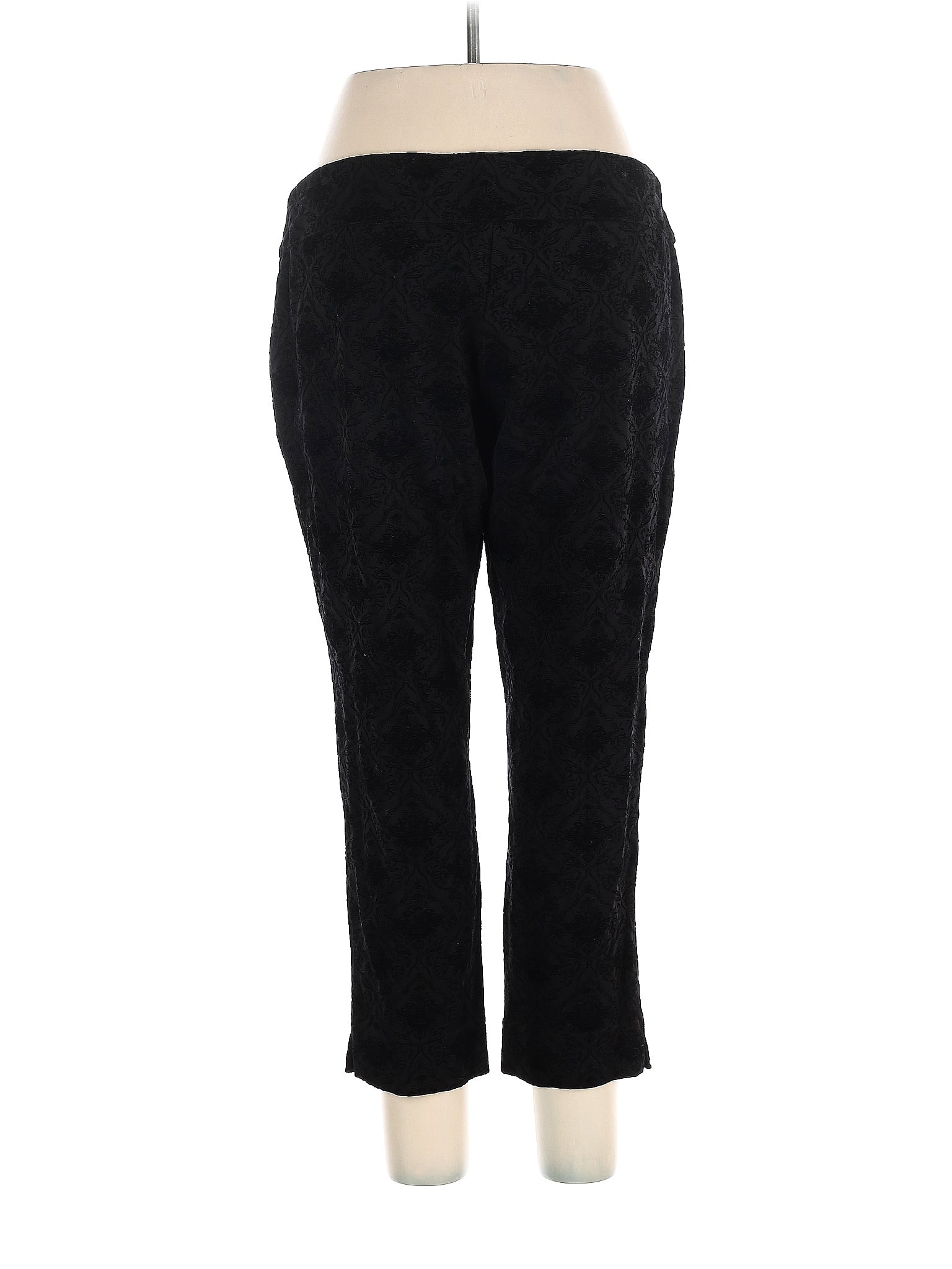 Valerie Stevens Black Capri Pants for Women