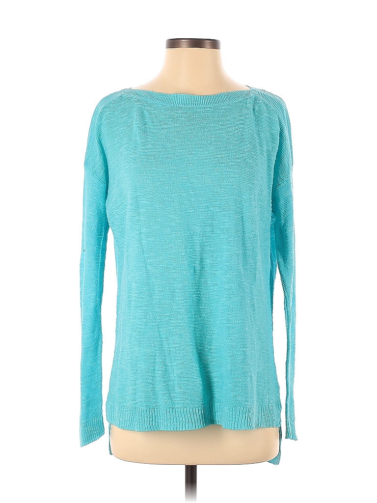 Eileen Fisher Color Block Blue Teal Pullover Sweater Size S - 73% off ...
