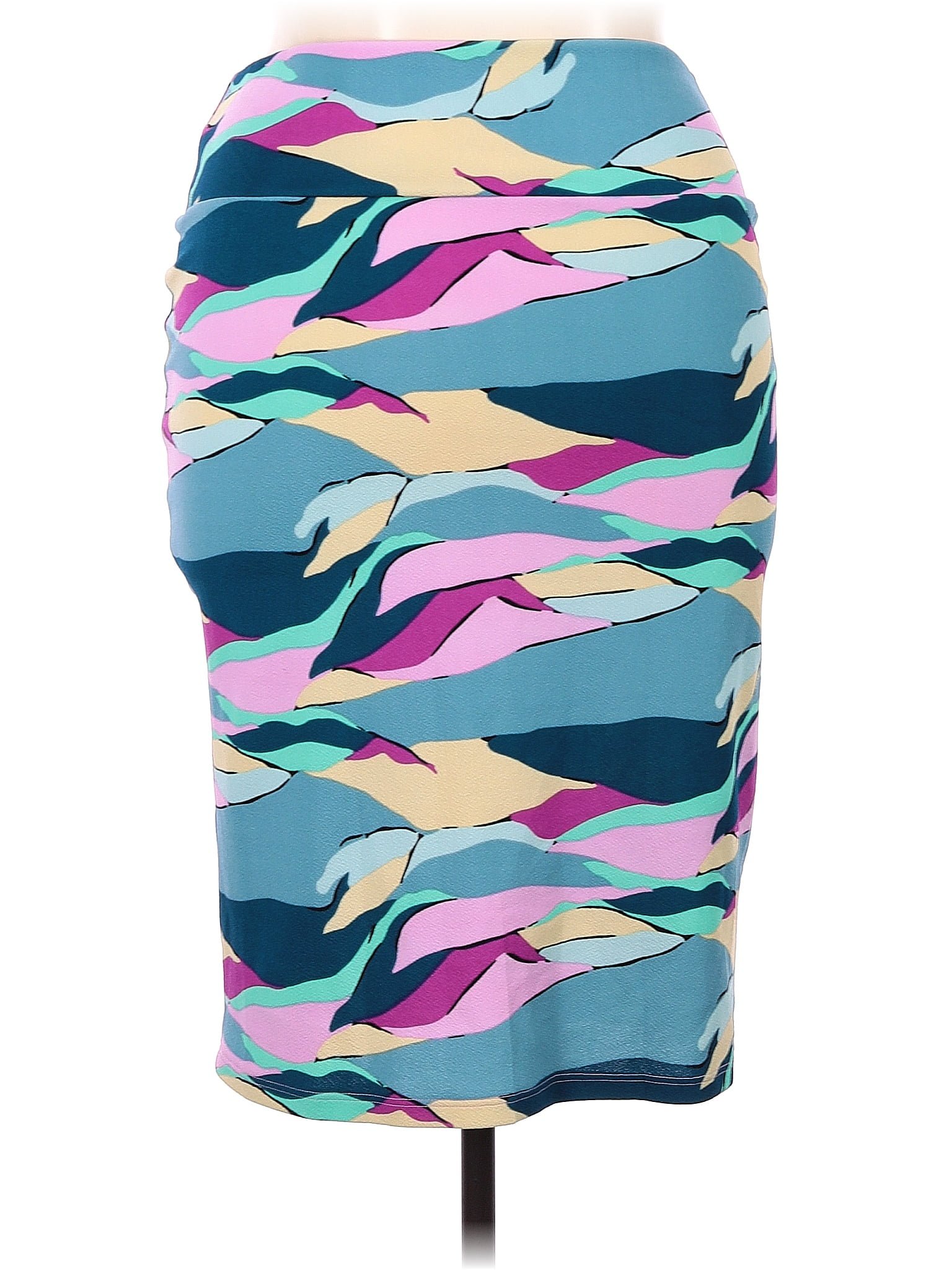 Lularoe Multi Color Blue Casual Skirt Size XL - 57% off